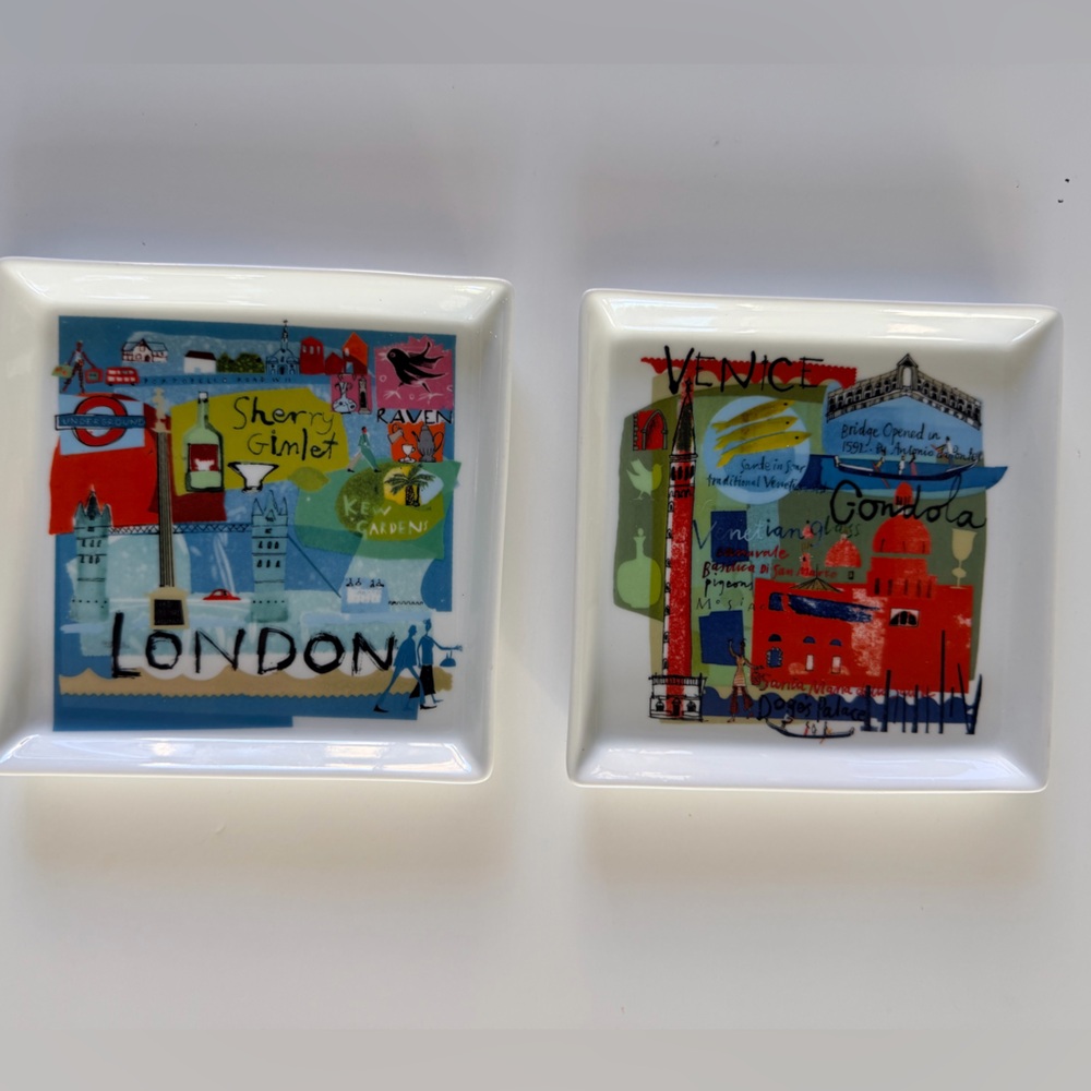 Crate & Barrel tapas plates- set of 2